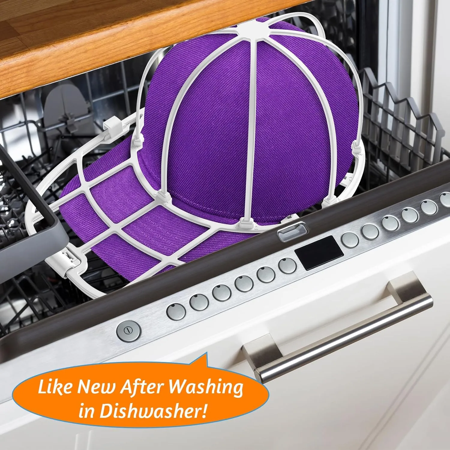 2 Pack Hat Washer for Washing Machine, Cap Washing Protector Holder Fit for Adult and Kid's Ball Caps