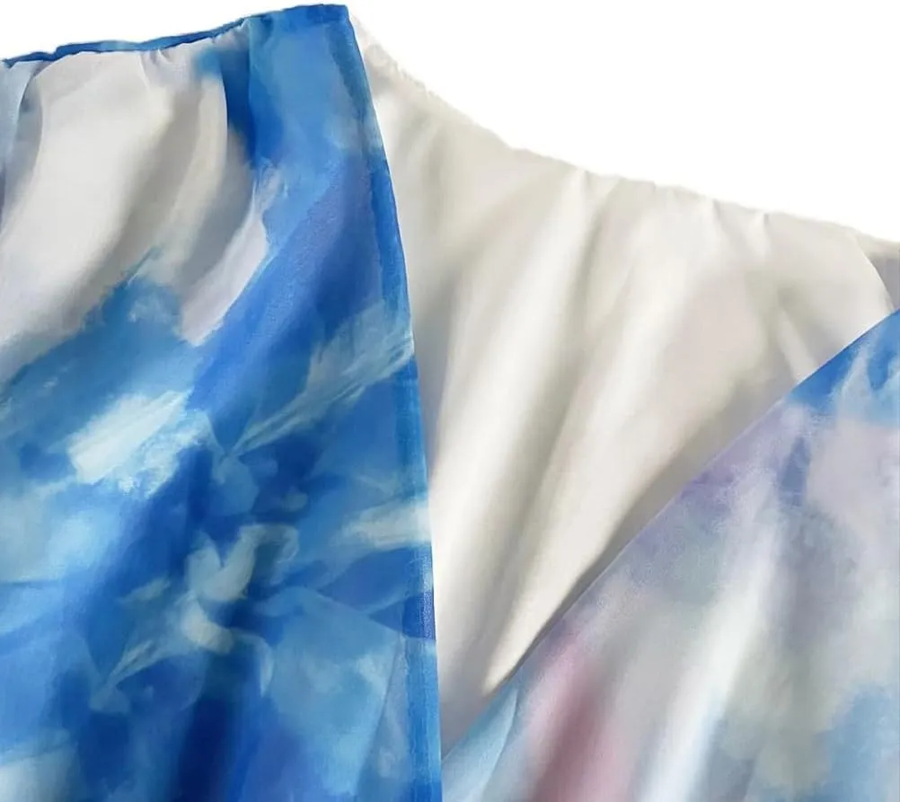 Chic and Elegant Chiffon Dress Wrap Boho Midi Summer Sleeves Ruffle Tiered Maxi Wedding Guest Dresses for Women