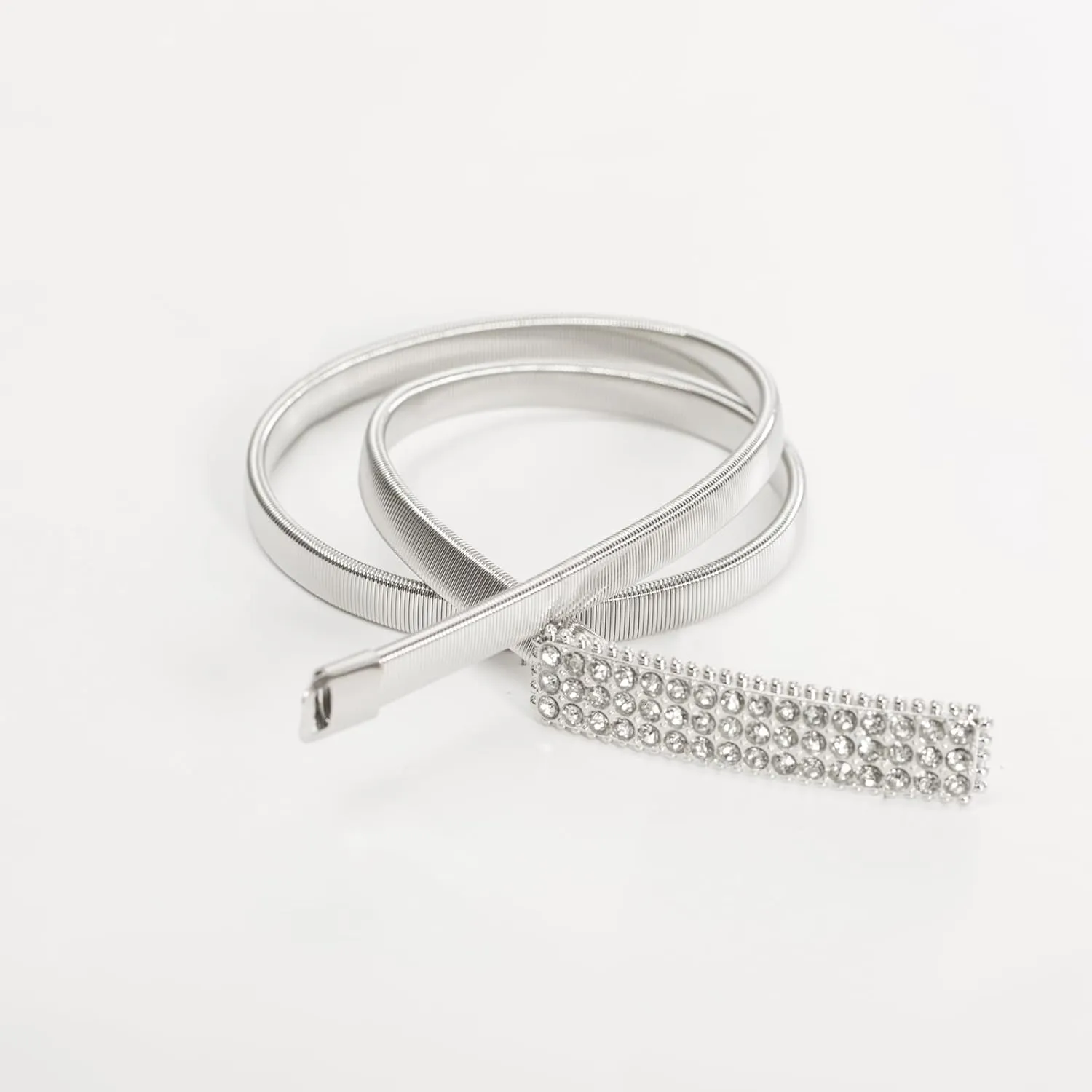 GRACE KARIN Women Skinny Metal Cinch Belt Gold Waistband Elastic Waist Belt CL633