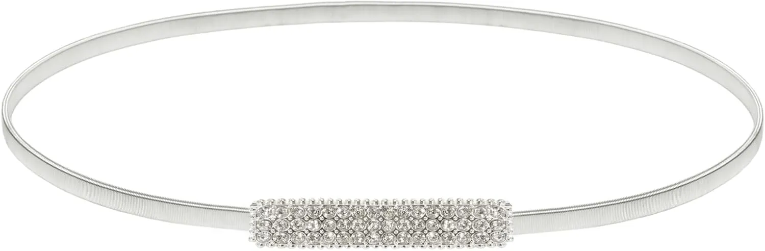 GRACE KARIN Women Skinny Metal Cinch Belt Gold Waistband Elastic Waist Belt CL633