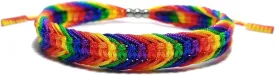 LAMIBEE Bisexual Pansexuality LGBT Proud Love Tibetan Wrist Wrap Bracelet | Amulet and Boho Rope Bracelet Bangles for Women Men Thread for Him and Her