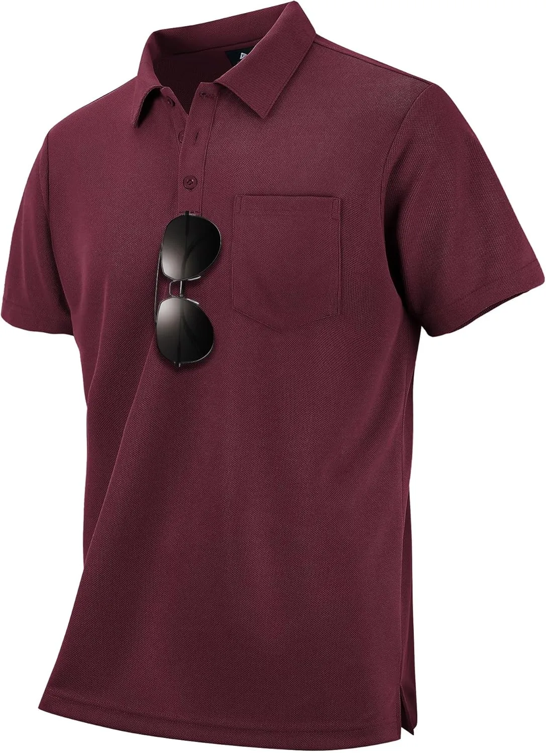 LLdress Men's Polo Golf Shirt Short Sleeve T-Shirts Pique Collared Shirts with Pocket
