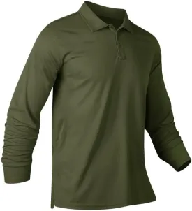 Long Sleeve Polo Shirts for Men Quick Dry Performance Polo T Shirts Collared Tactical Shirt Athletic UPF Golf Shirts