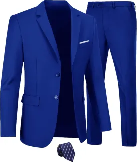 Men's Casual Sport Coat Slim Fit Two Button Suit Blazer Lightweight Jackets