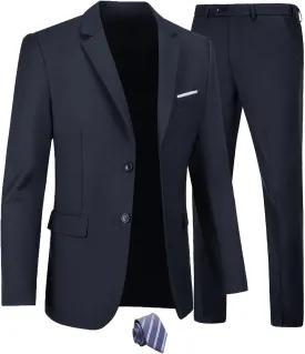 Men's Casual Sport Coat Slim Fit Two Button Suit Blazer Lightweight Jackets