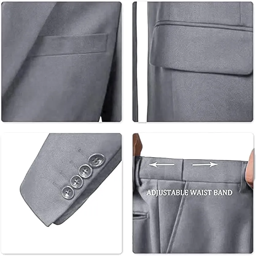 Men's Casual Sport Coat Slim Fit Two Button Suit Blazer Lightweight Jackets