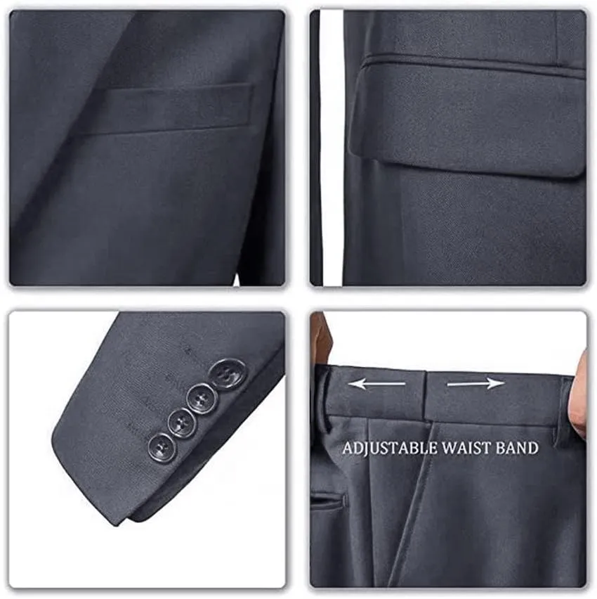 Men's Casual Sport Coat Slim Fit Two Button Suit Blazer Lightweight Jackets