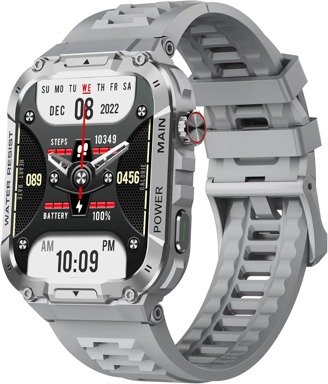 Military Smart Watch for Men with Call Function,Fitness Smartwatch for Android Phones and iPhone,Waterproof Fitness Tracker with Blood Oxygen/Heart Rate/Sleep/100  Sport Modes, Watches for Men