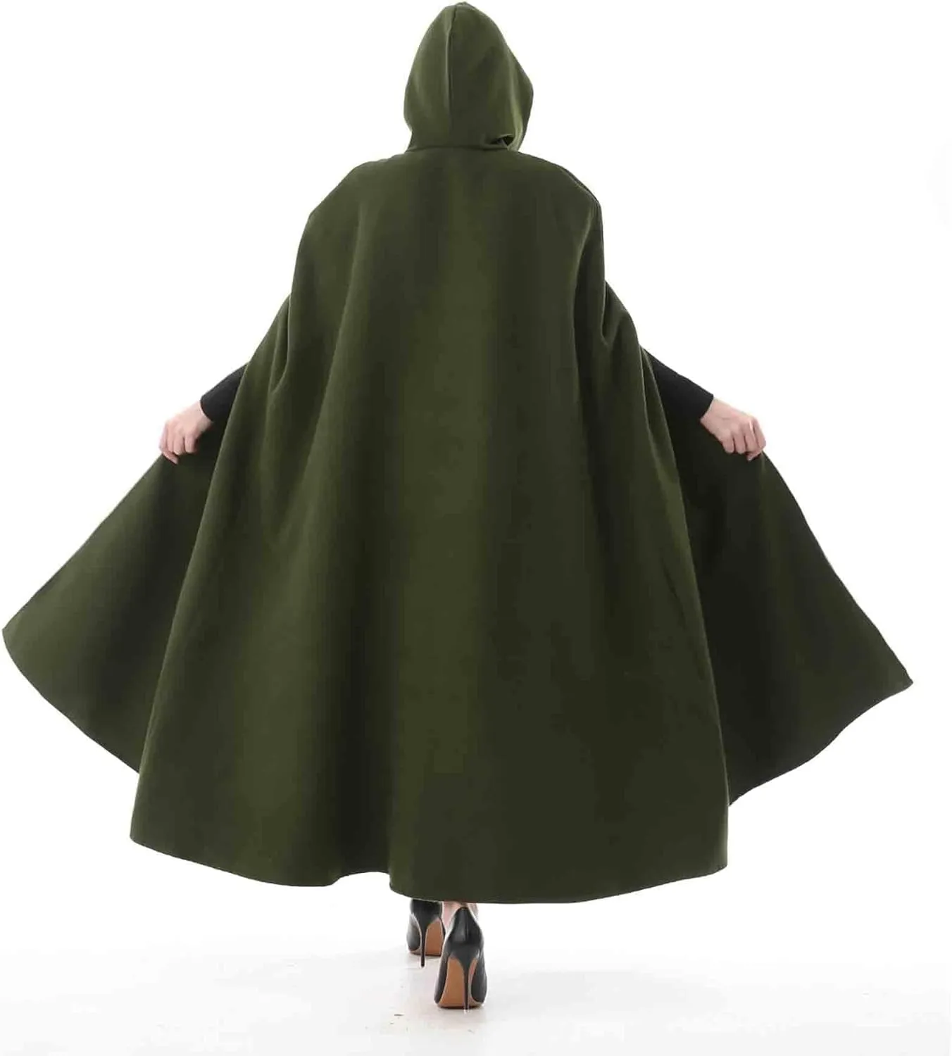 MLAFE Gothic Women's Autumn and Winter Cloak - Extended Trench Coat in Harajuku Style