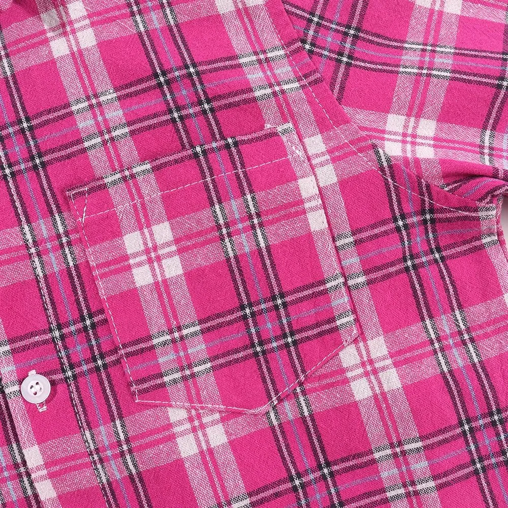 Noomelfish Girls Long Sleeve Button Down Shirt Tie Front Blouse Tops (5-12 Years)