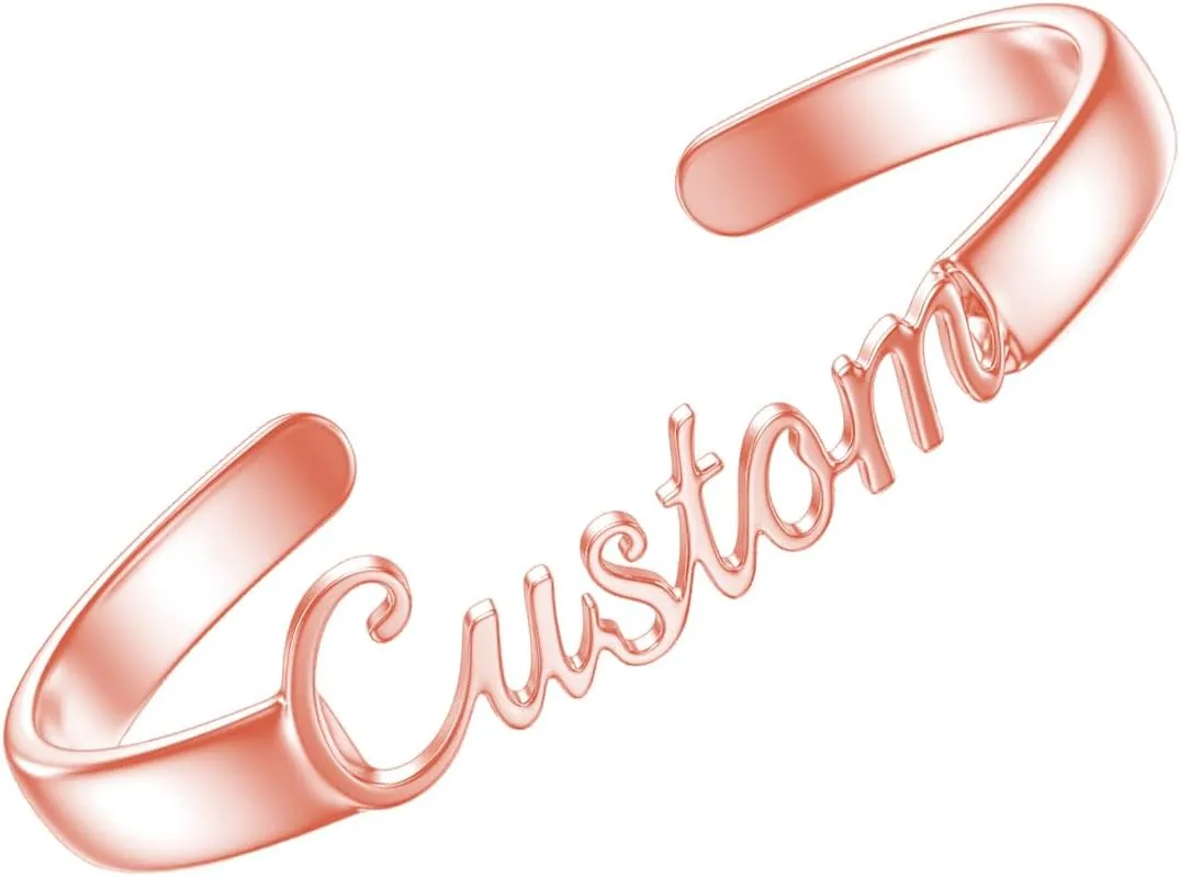 Personalized Bracelet 925 Sterling Silver/Gold Plated/Black/Rose Gold Customized Anklet Bracelet Jewelry for Men Women