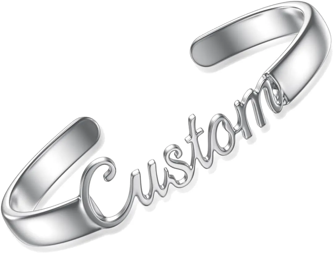 Personalized Bracelet 925 Sterling Silver/Gold Plated/Black/Rose Gold Customized Anklet Bracelet Jewelry for Men Women