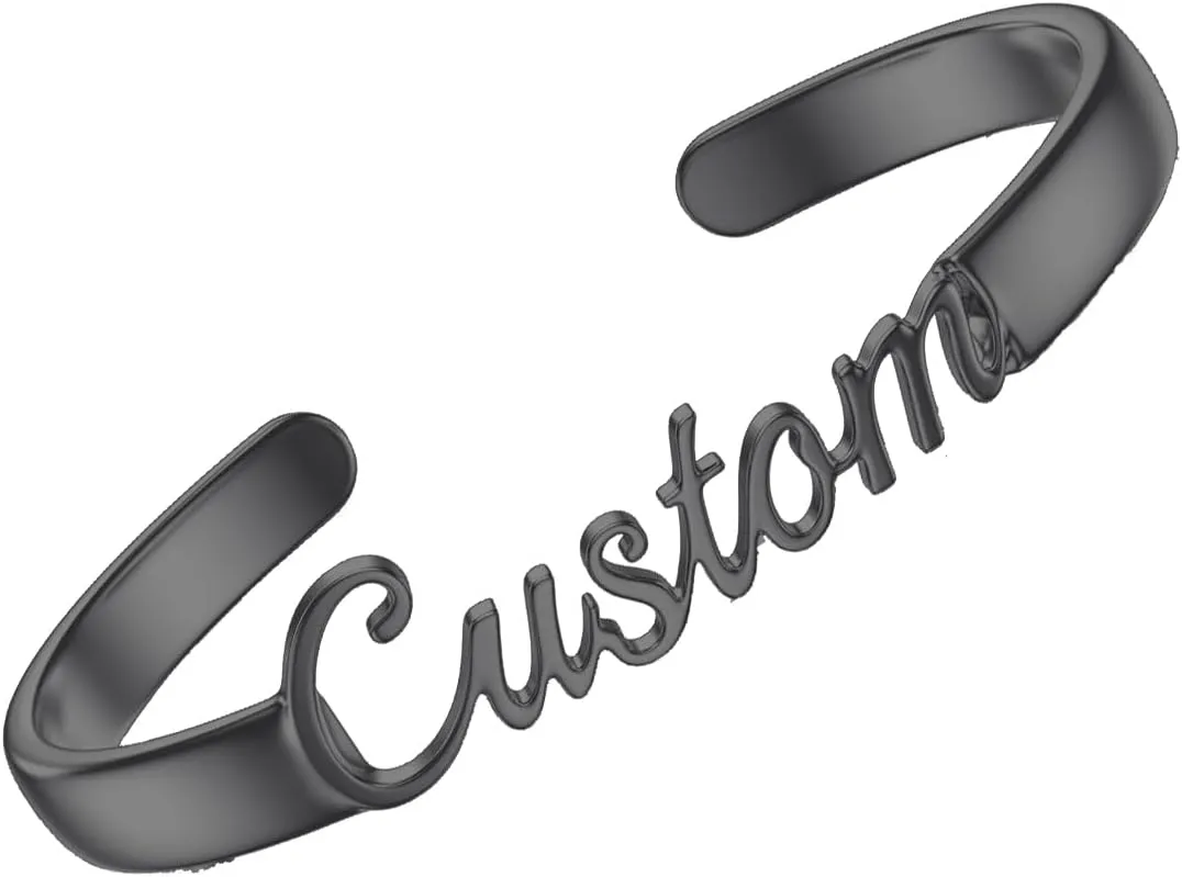 Personalized Bracelet 925 Sterling Silver/Gold Plated/Black/Rose Gold Customized Anklet Bracelet Jewelry for Men Women
