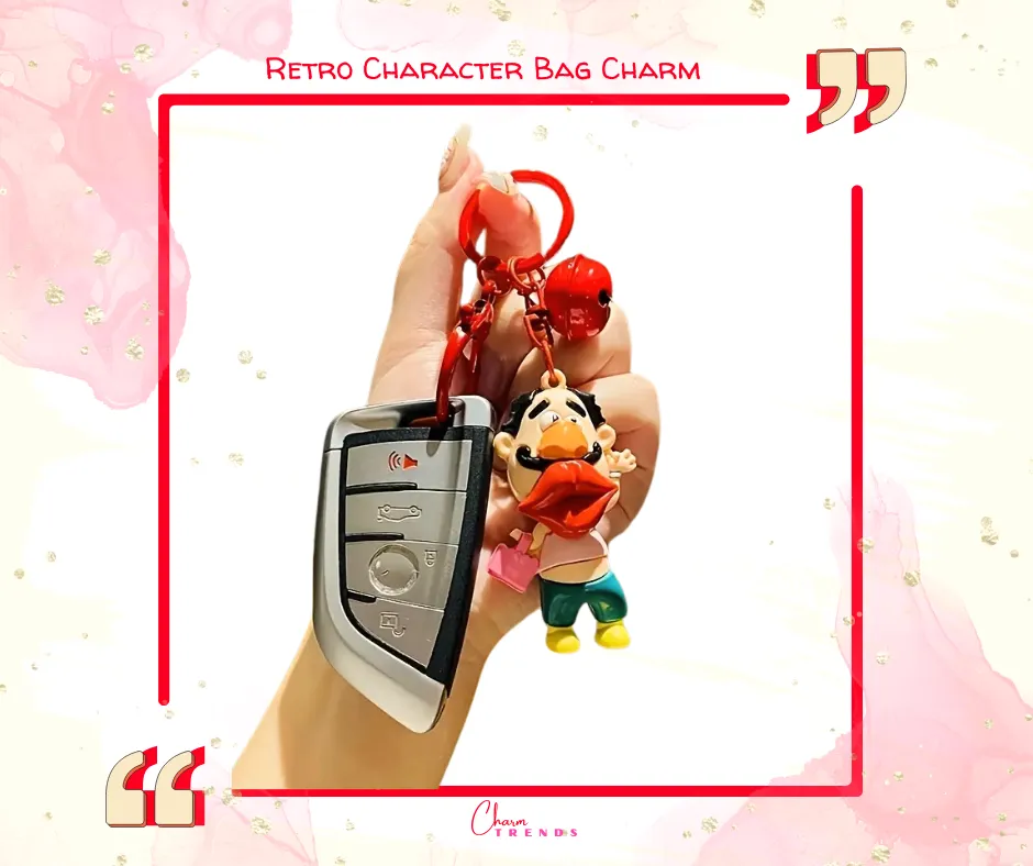 Retro Character Bag Charm 🤡