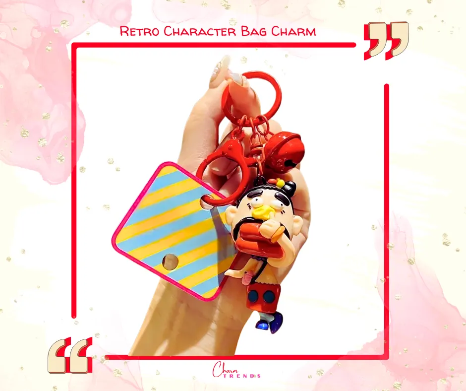 Retro Character Bag Charm 🤡