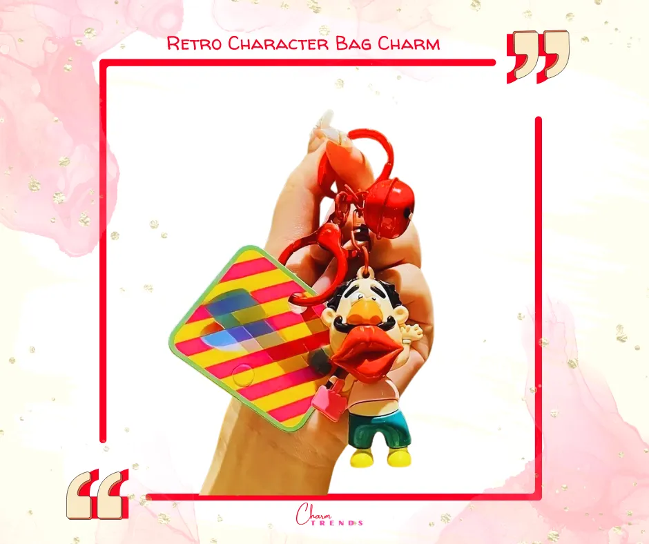 Retro Character Bag Charm 🤡