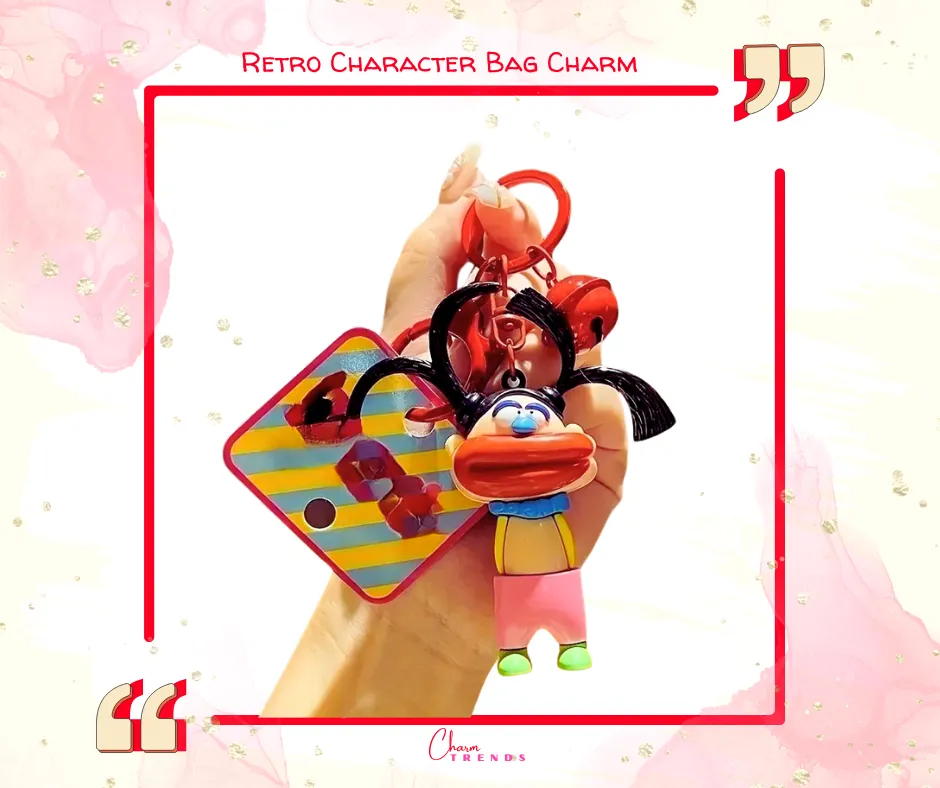 Retro Character Bag Charm 🤡