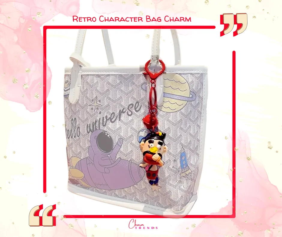 Retro Character Bag Charm 🤡