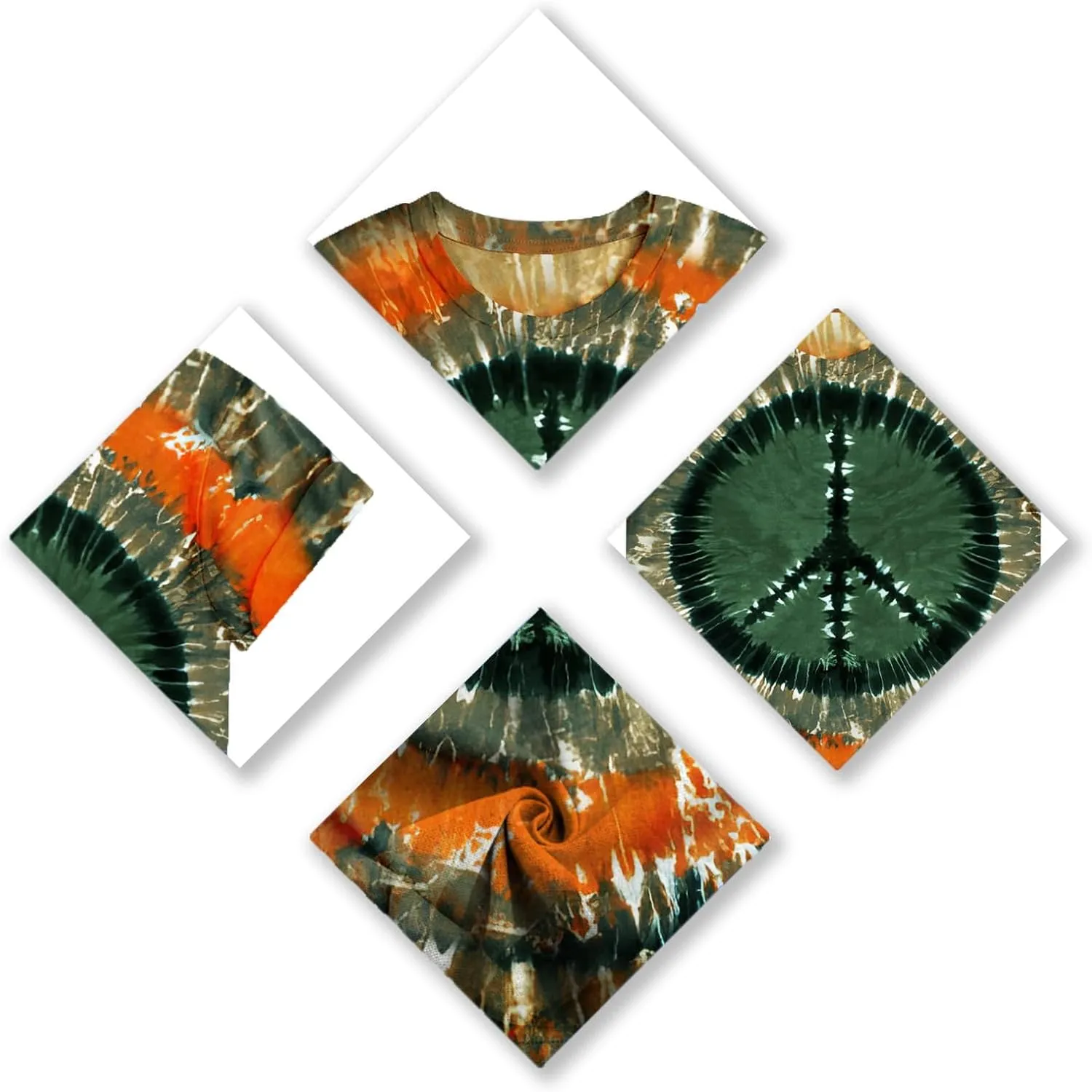 Tie Dye T Shirts for Women Rainbow Shirts Funny Short Sleeve Tops